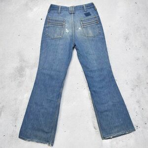 Vintage Wrangler Blue Bell Flare Jeans 70s USA Sz 29x30 Scovill Zip E7J Rare